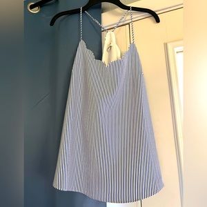 JCrew size 10 pinstriped tank